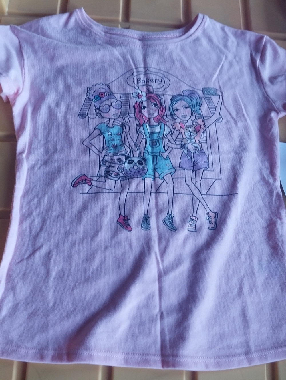 Garanimals Light Pink Tee with Colorful Friends Graphic